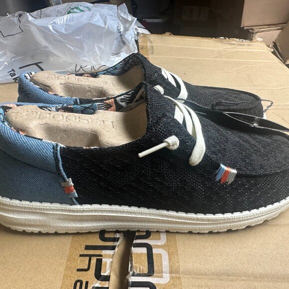 HEY DUDE WENDY BOHO BLACK 9 - Picture 3 of 5